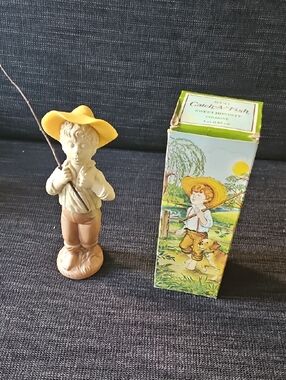 Vintage Avon Catch-A-Fish Sweet Honesty Cologne Bottle